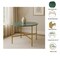 Green Marble Nesting Table with Golden Metal Frame (17" Height) | Elegant & Sturdy Side Table | Luxurious Space-Saving Design | Perfect for Living Room, Bedroom, Office & Home Décor